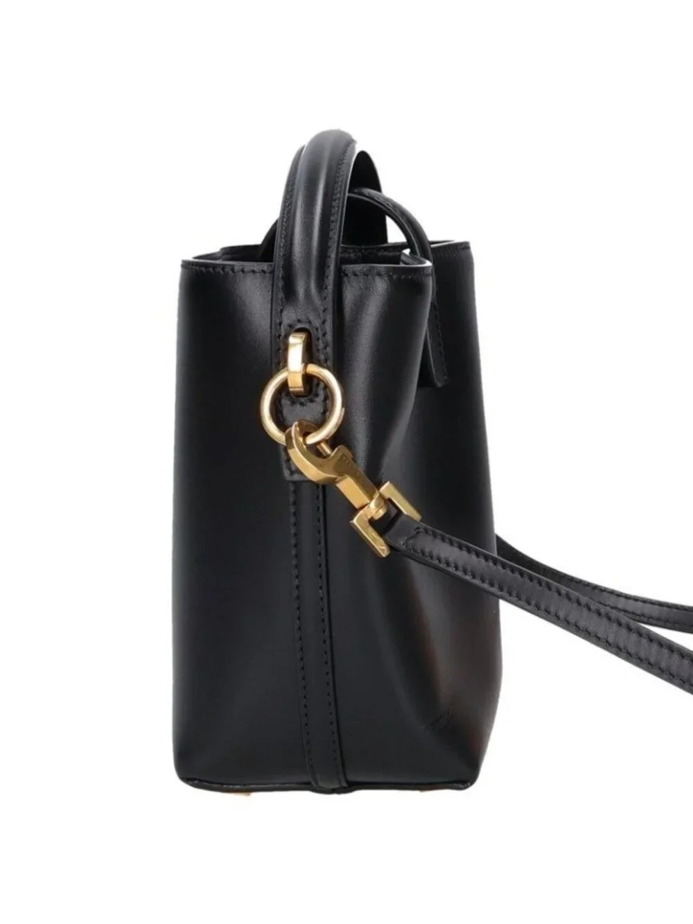 Saint Laurent Roland Paris Mini YSL Mini Bucket Calfskin Shoulder